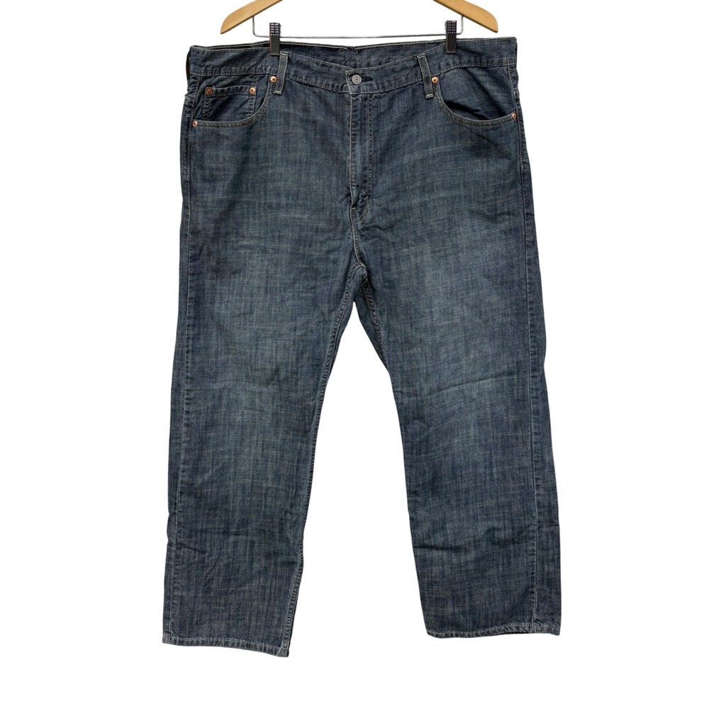 Levi Strauss & Co 569 Loose Fit‎ Straight Leg Mens Jeans W42 Dark Wash Denim